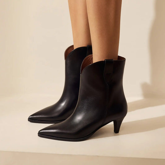 Vendôme Louane black calfskin leather boots - - Isabel Bernard