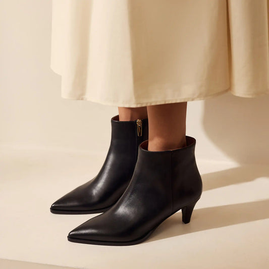 Vendôme Lola black calfskin leather boots - - Isabel Bernard