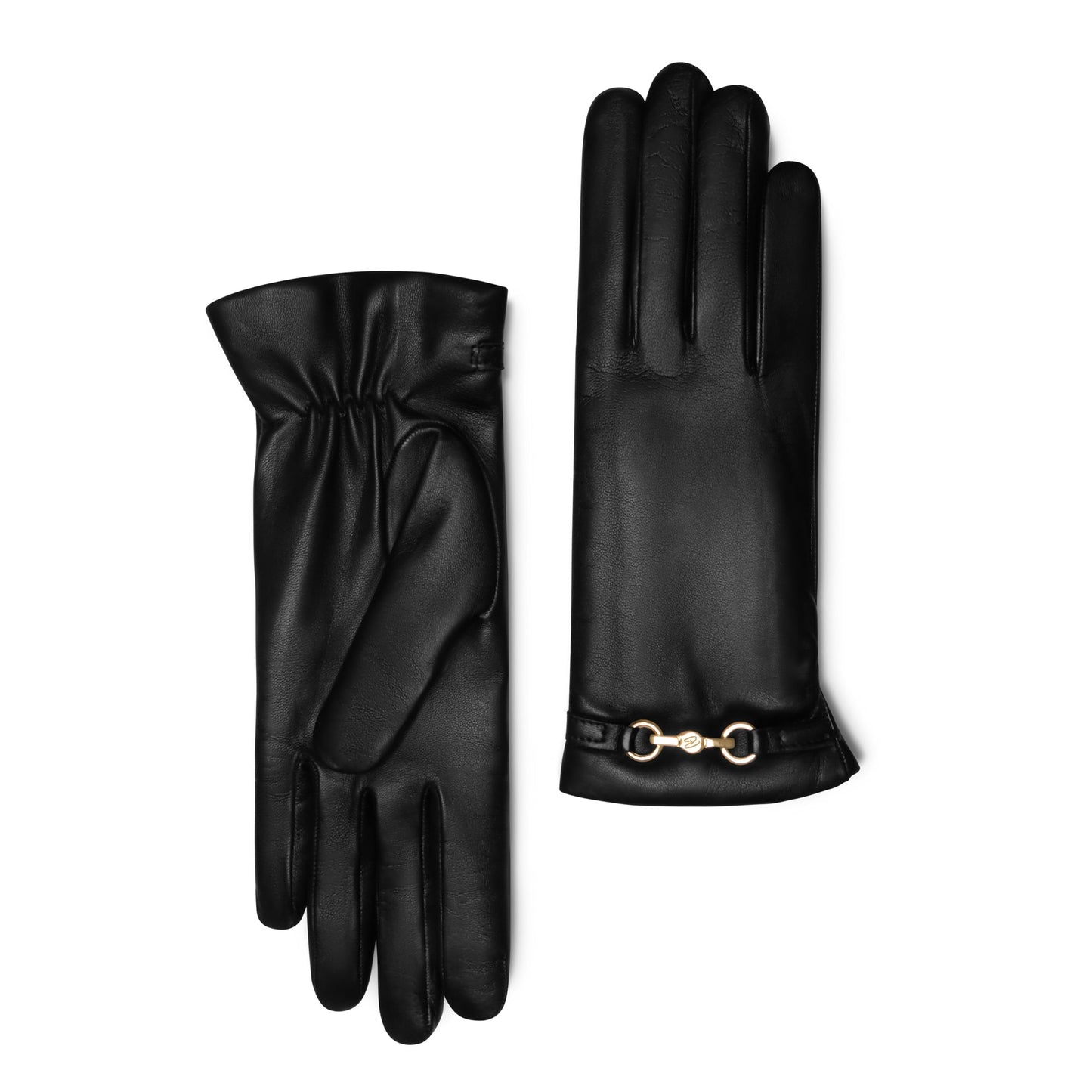 Honoré Marcelia black goatskin leather gloves - - Isabel Bernard