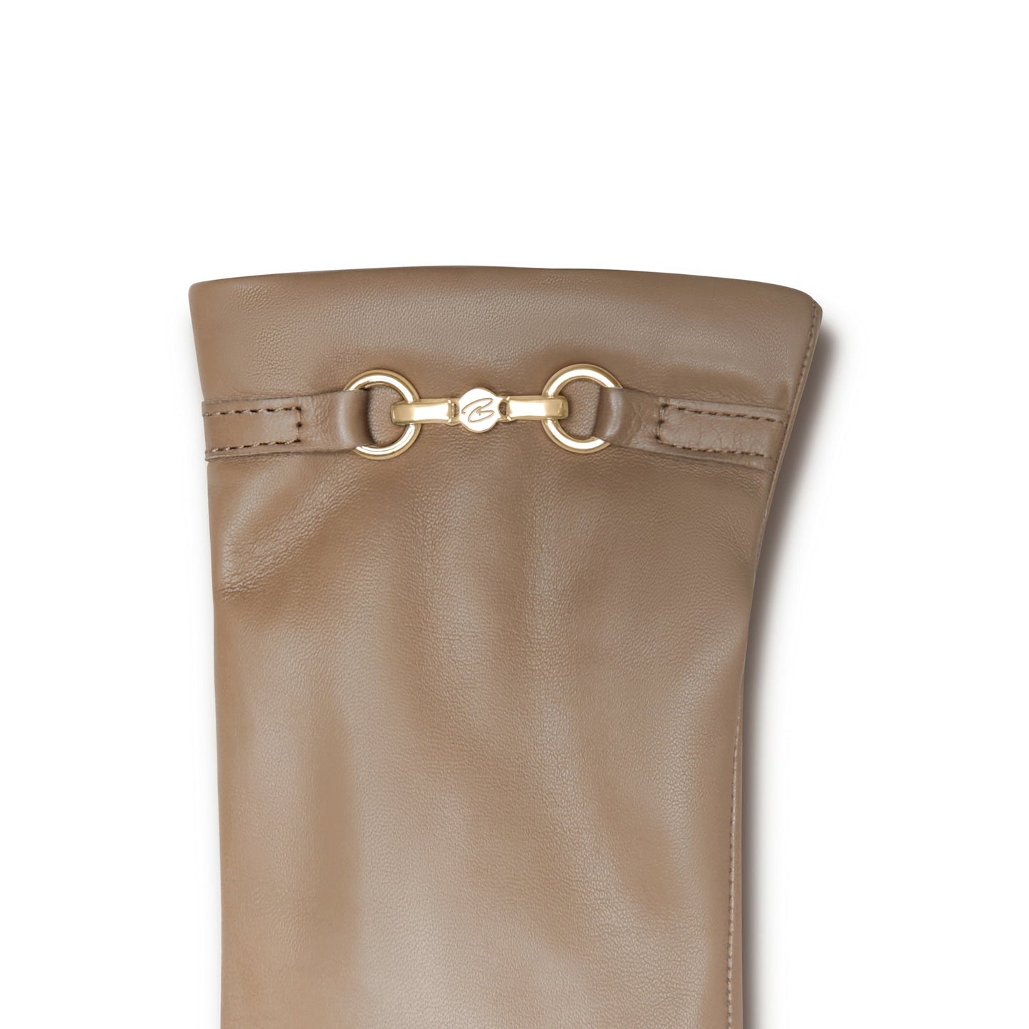 Honoré Marcelia taupe goatskin leather gloves - - Isabel Bernard