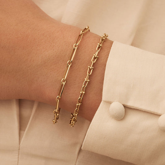 Aidee Royale 14 karat gold link bracelet - - Isabel Bernard