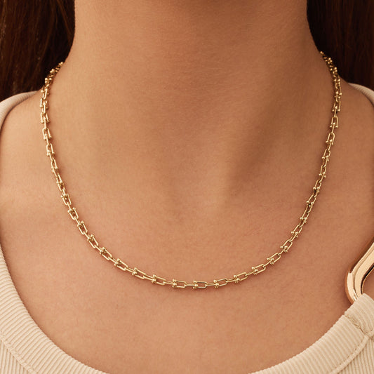 Aidee Royale 14 karat gold link necklace - - Isabel Bernard