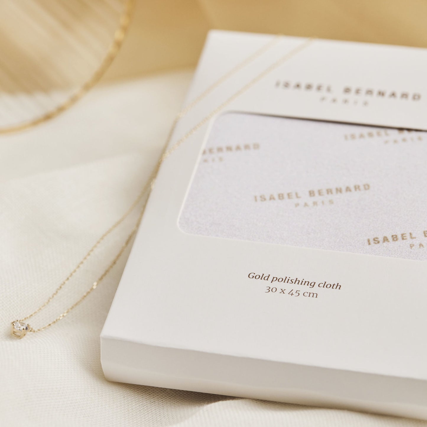 Cadeau d'Isabel polishing cloth for gold jewellery - - Isabel Bernard