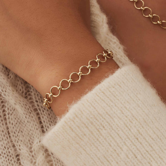 Belleville Axelle 14 karat gold link bracelet - - Isabel Bernard
