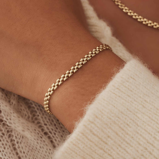 Aidee Rosine 14 karat gold link bracelet - - Isabel Bernard