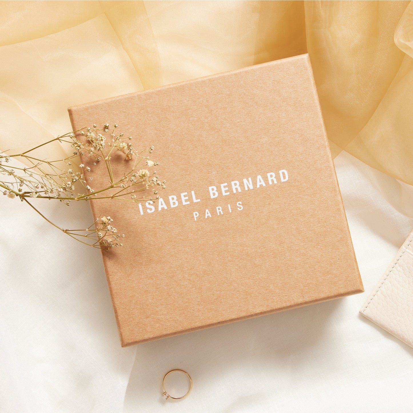 Honoré Aveline taupe calfskin leather card holder - - Isabel Bernard