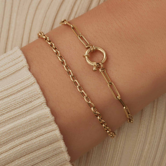 Aidee Odile 14 karat gold link bracelet - - Isabel Bernard
