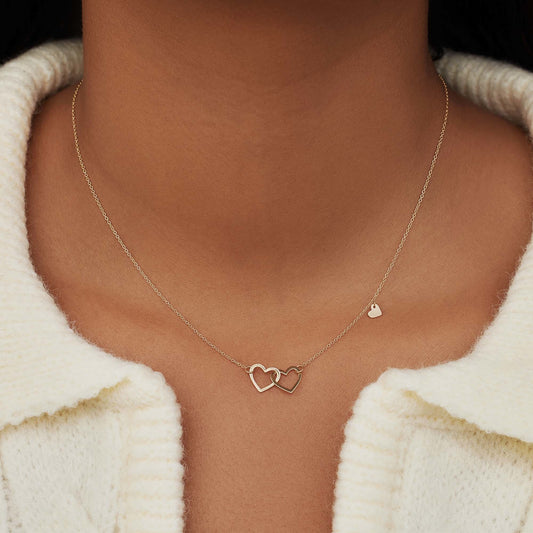 Belleville Amore 14 karat gold necklace with heart - - Isabel Bernard