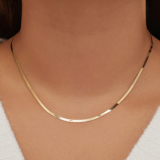 Aidee Leontine 14 karat gold snake necklace - - Isabel Bernard