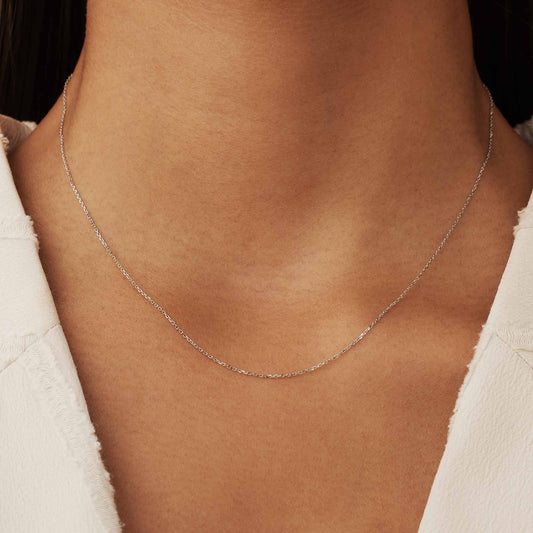 Saint Germain Nicole 14 karat white gold necklace - - Isabel Bernard
