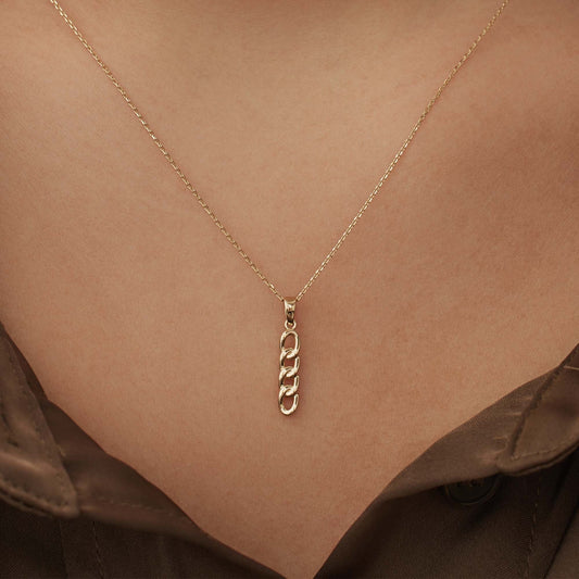 Le Marais Règine 14 karat gold necklace with chains - - Isabel Bernard