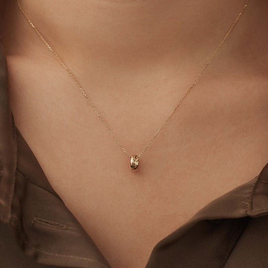 Rivoli Méline 14 karat gold necklace with rings - - Isabel Bernard