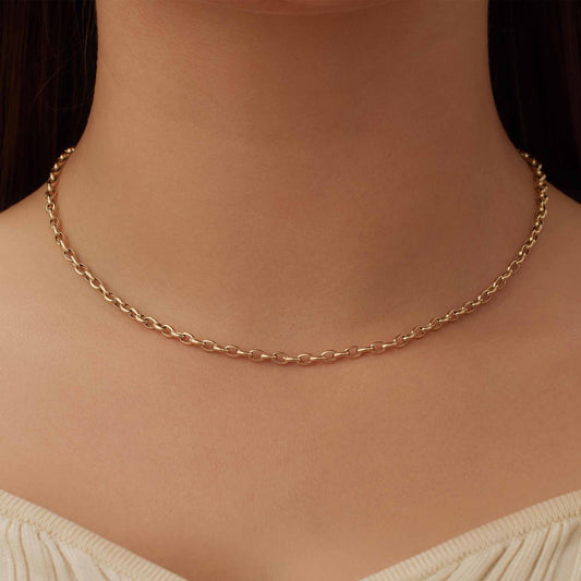 Aidee Camille 14 karat gold link necklace - - Isabel Bernard
