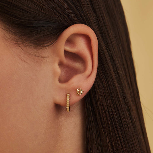 Rivoli Montgallet 14 karat gold hoop earrings - - Isabel Bernard
