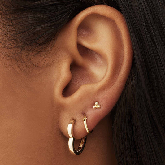 Belleville Amore 14 karat gold heart earrings - - Isabel Bernard