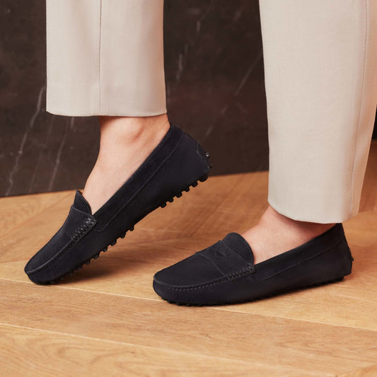 Vendôme Marie black suede moccasins - - Isabel Bernard