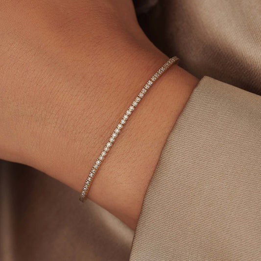 De la Paix Madeline 14 karat gold tennis bracelet with diamond 1.08 carat - - Isabel Bernard