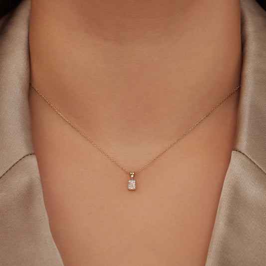 De la Paix Maxime 14 karat gold necklace with diamond 0.11 carat - - Isabel Bernard