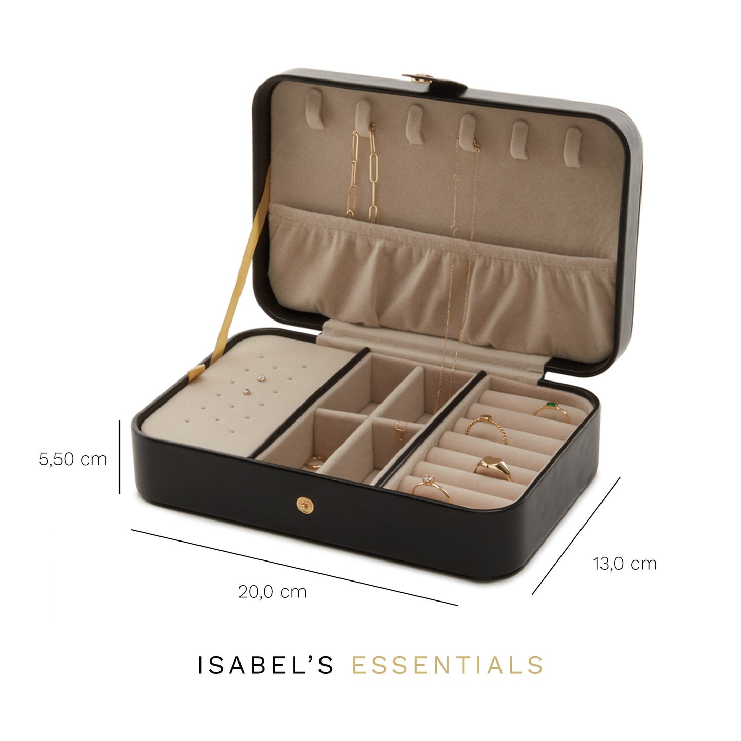 Cadeau d'Isabel black jewellery box - - Isabel Bernard