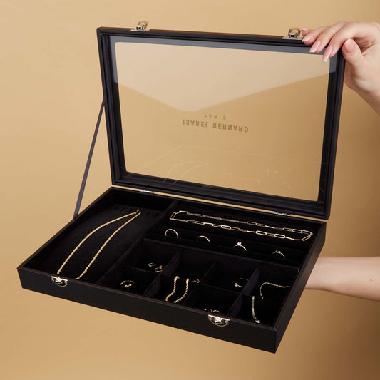 Cadeau d'Isabel black jewellery box - - Isabel Bernard