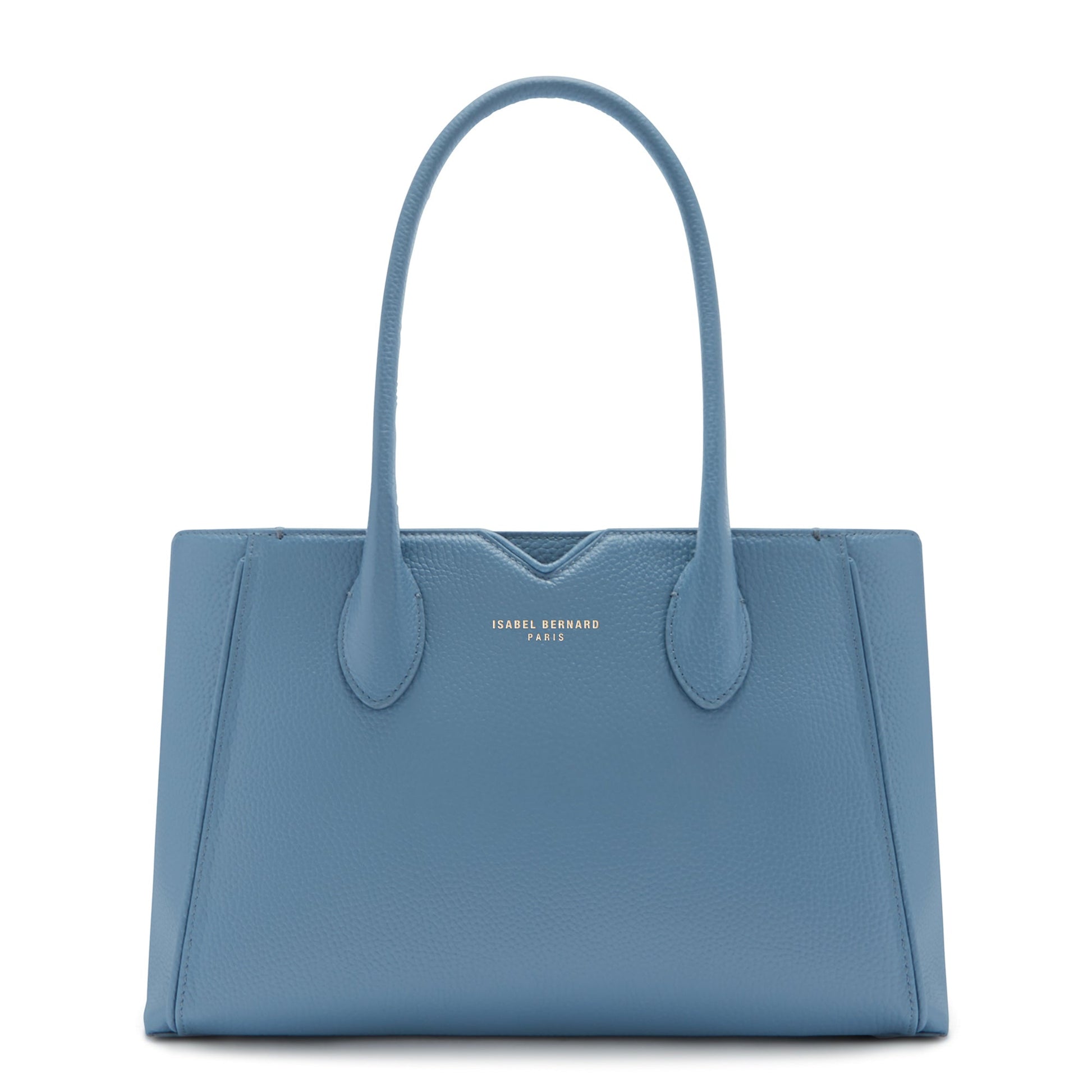 Honoré Cloe Midi blue calfskin leather handbag -  - Isabel Bernard