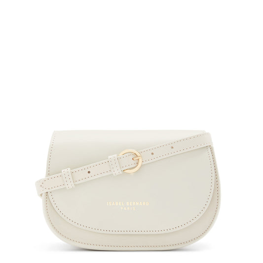 Montmartre Manon cream vegetable tanned leather crossbody bag -  - Isabel Bernard