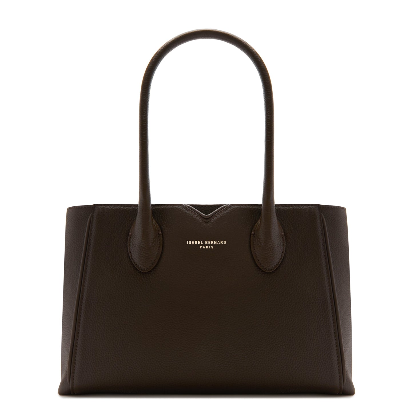 Honoré Cloe Midi brown calfskin leather handbag -  - Isabel Bernard