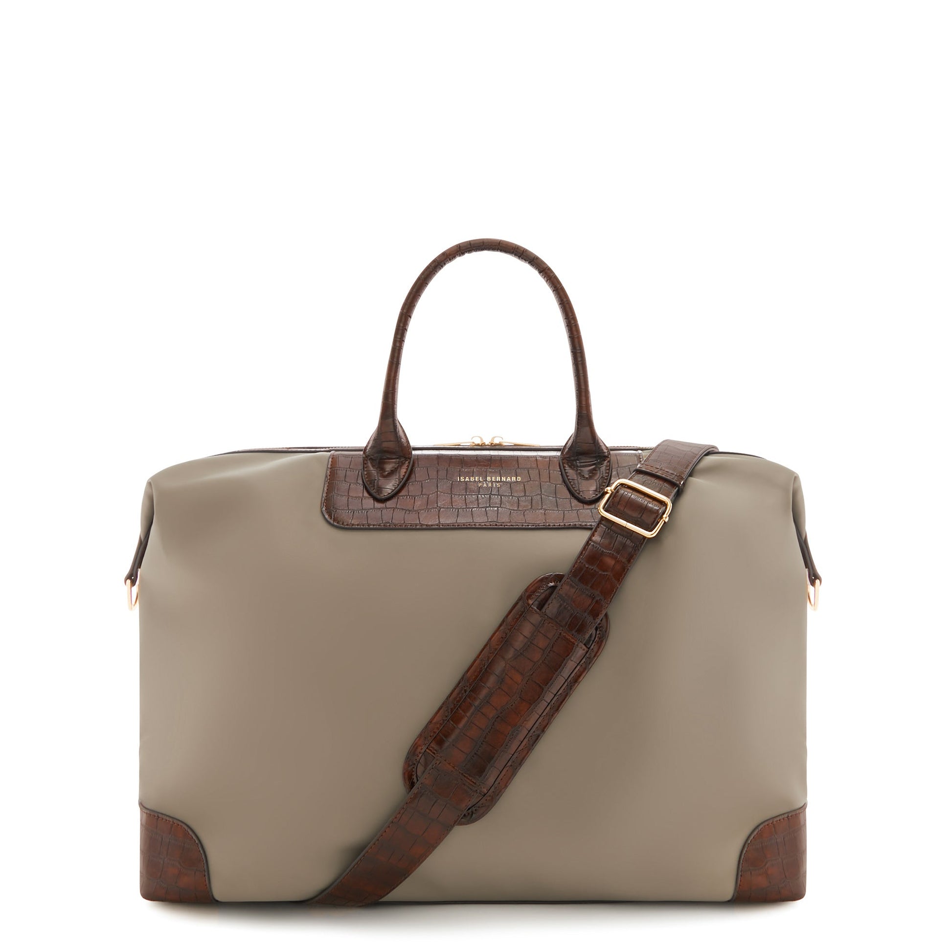Du Louvre Celie taupe weekend bag small -  - Isabel Bernard