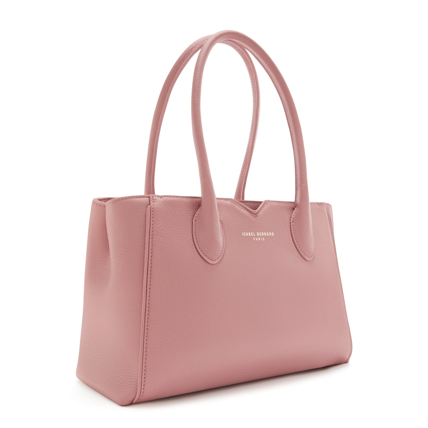 Honoré Cloe Midi pink calfskin leather handbag -  - Isabel Bernard