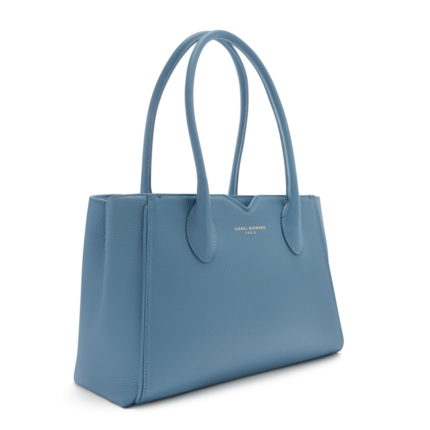 Honoré Cloe Midi blue calfskin leather handbag -  - Isabel Bernard