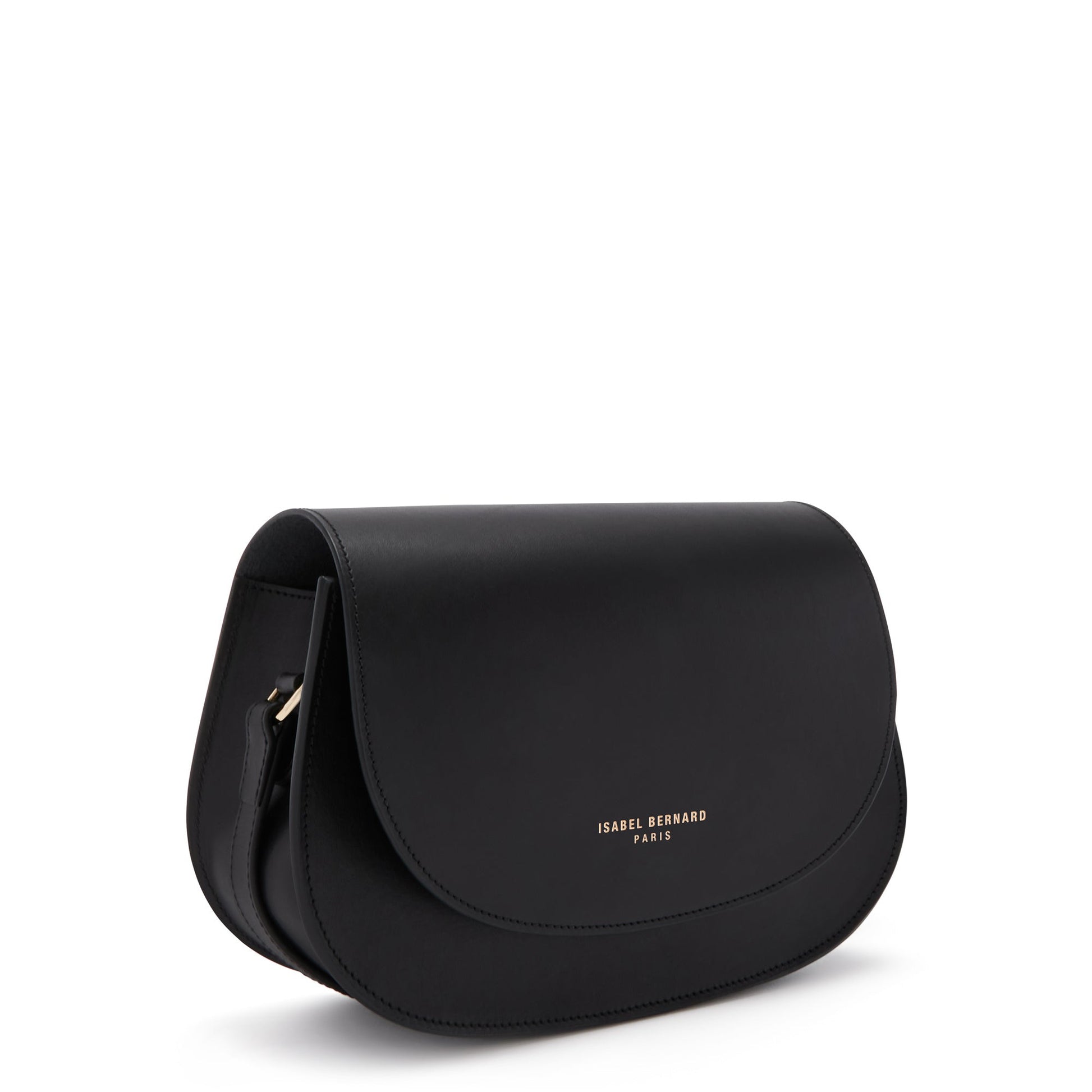 Montmartre Madelon black vegetable tanned leather crossbody bag -  - Isabel Bernard