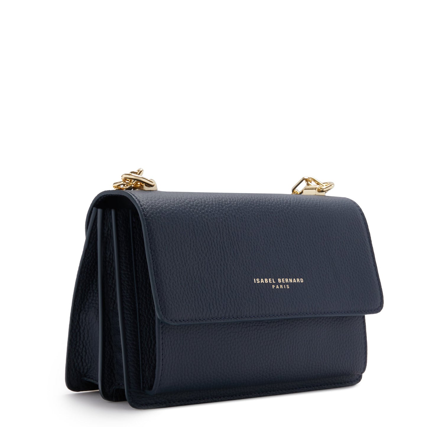 Femme Forte Valerie blue calfskin leather shoulder bag -  - Isabel Bernard