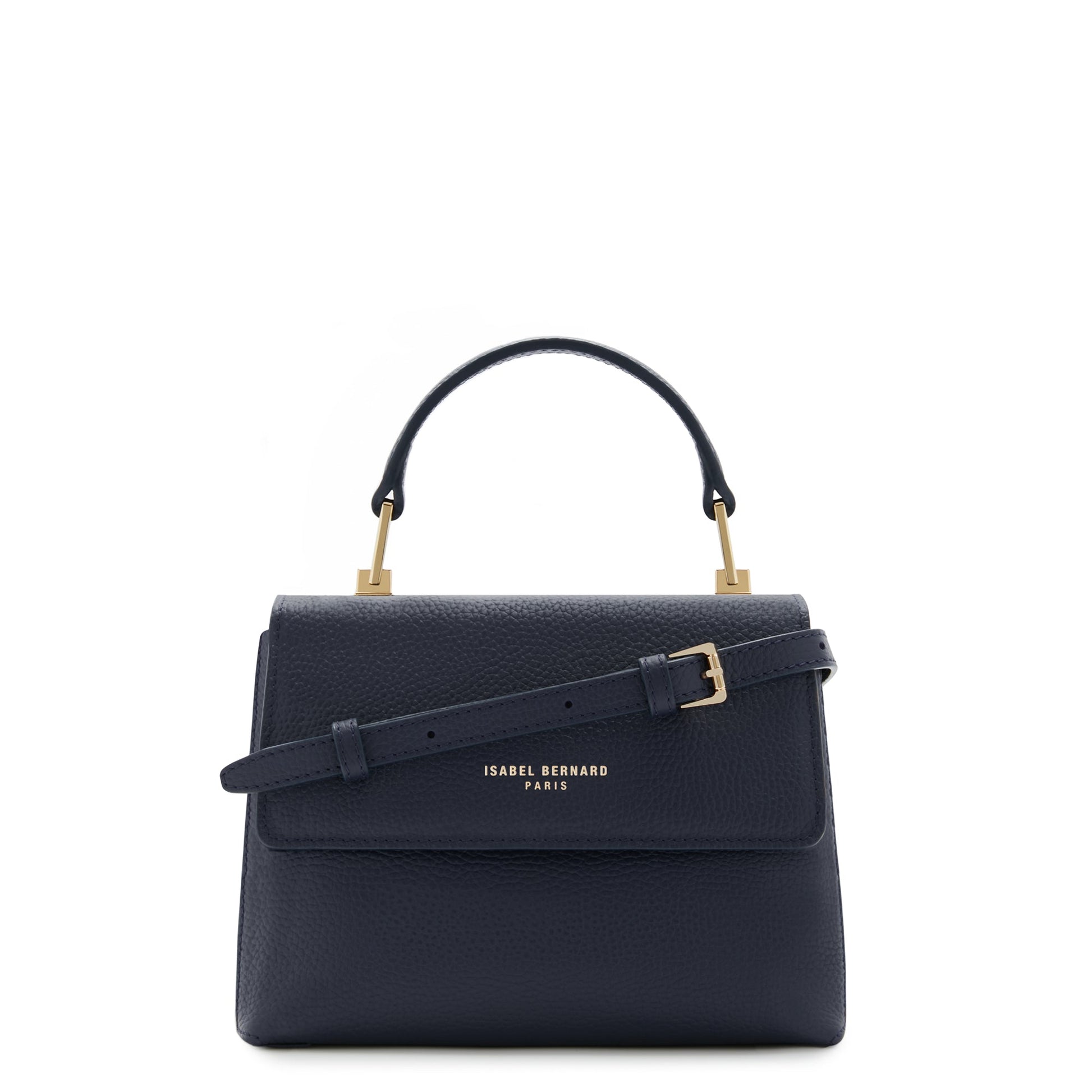 Femme Forte Heline blue calfskin leather handbag -  - Isabel Bernard