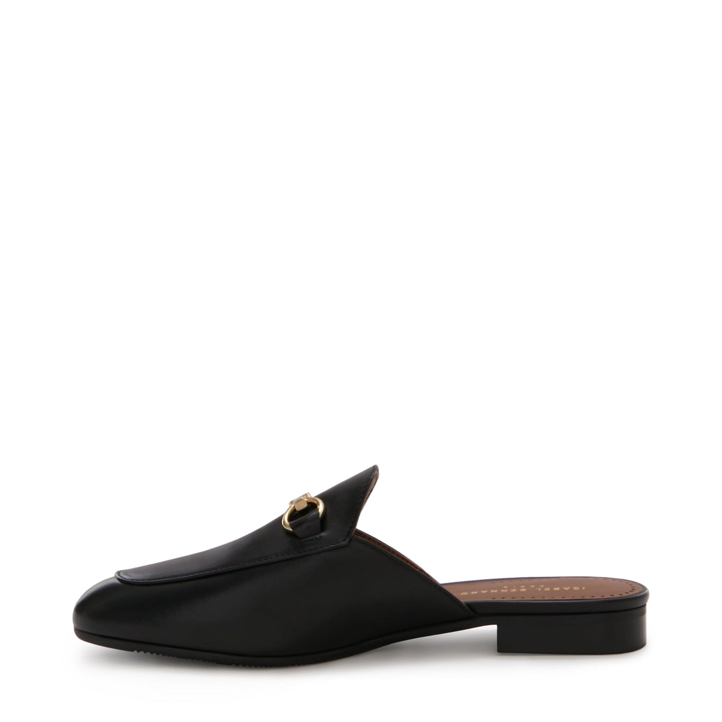 Vendôme Fleur black calfskin leather slipper loafers -  - Isabel Bernard