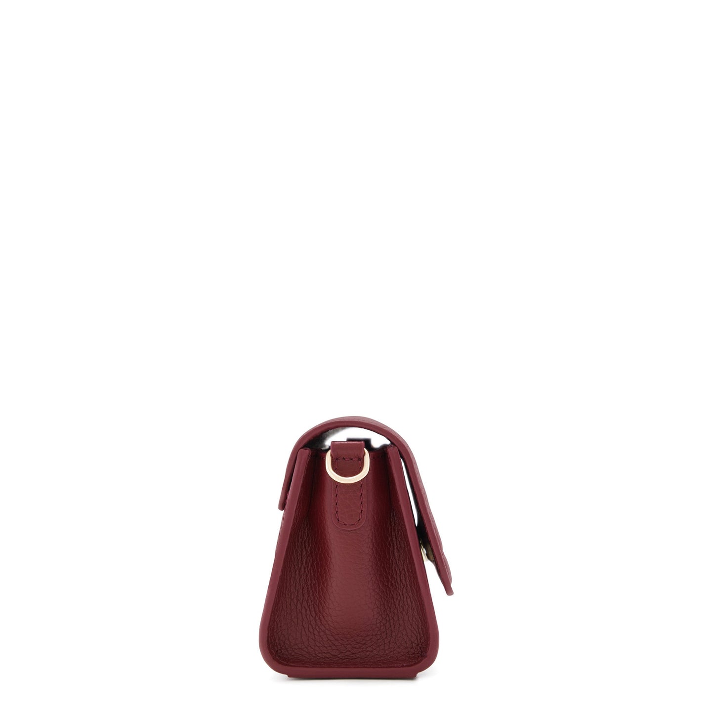 Femme Forte Kim bordeaux red calfskin leather crossbody bag -  - Isabel Bernard