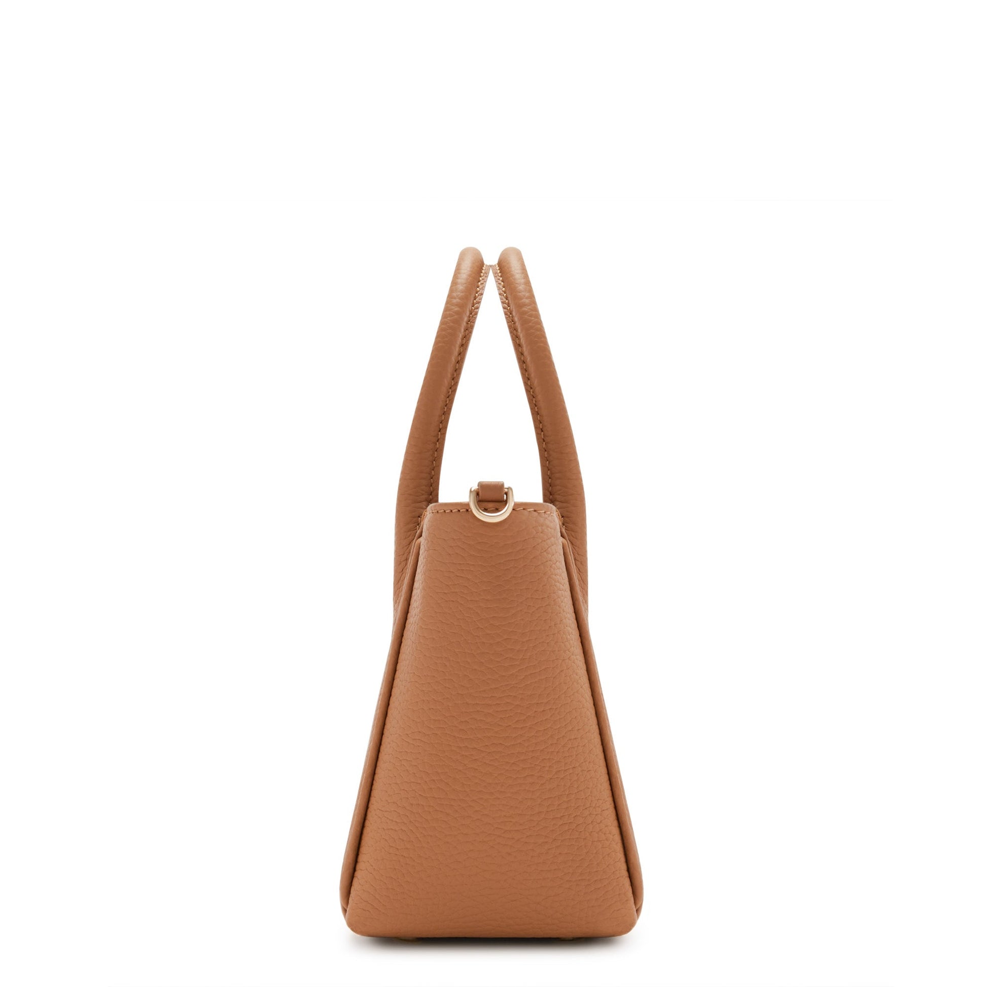 Honoré Cloe Mini camel calfskin leather handbag -  - Isabel Bernard