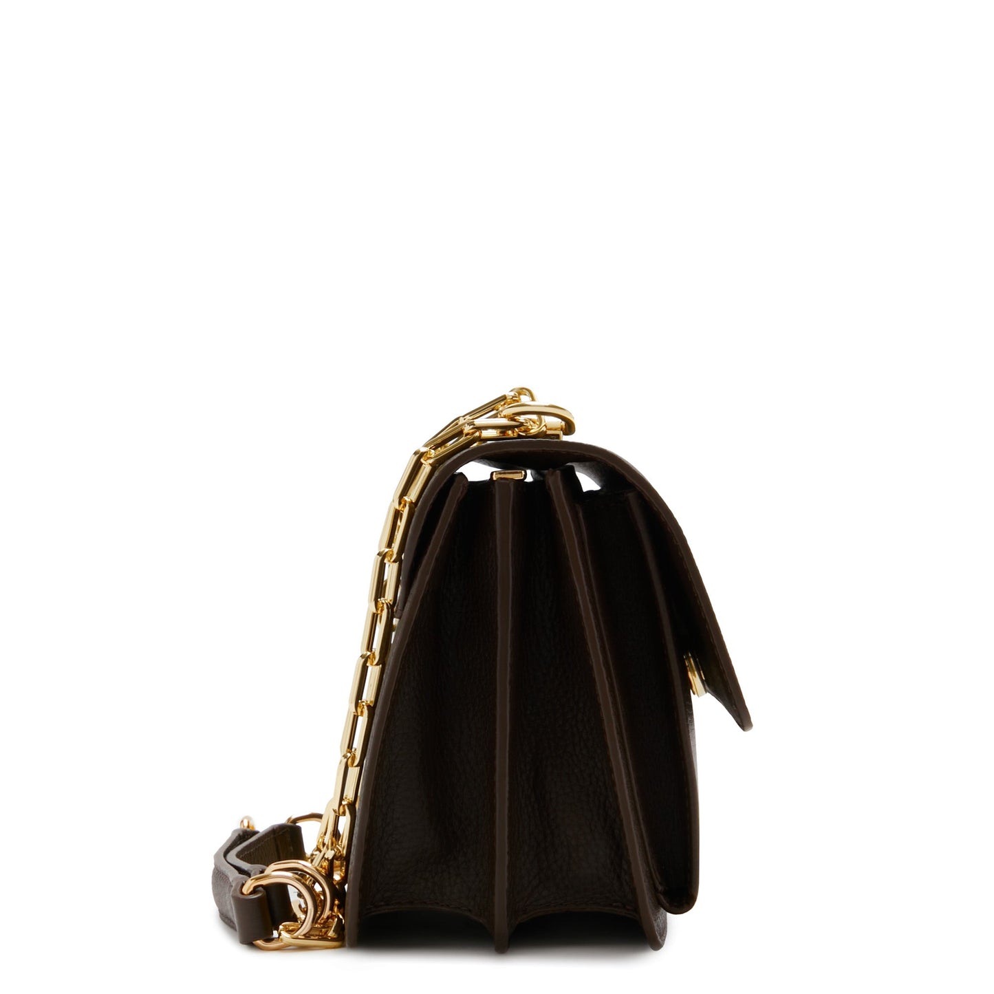 Femme Forte Valerie brown calfskin leather shoulder bag -  - Isabel Bernard