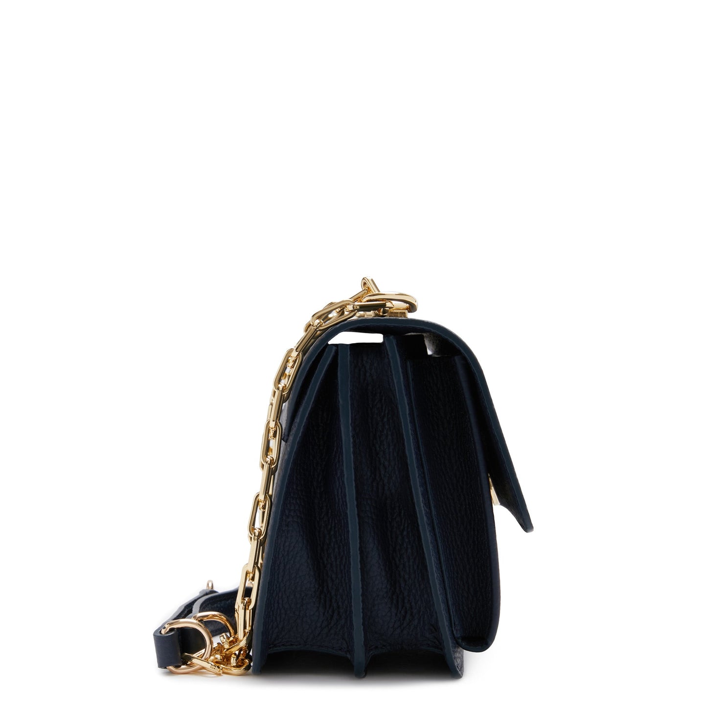 Femme Forte Valerie blue calfskin leather shoulder bag -  - Isabel Bernard