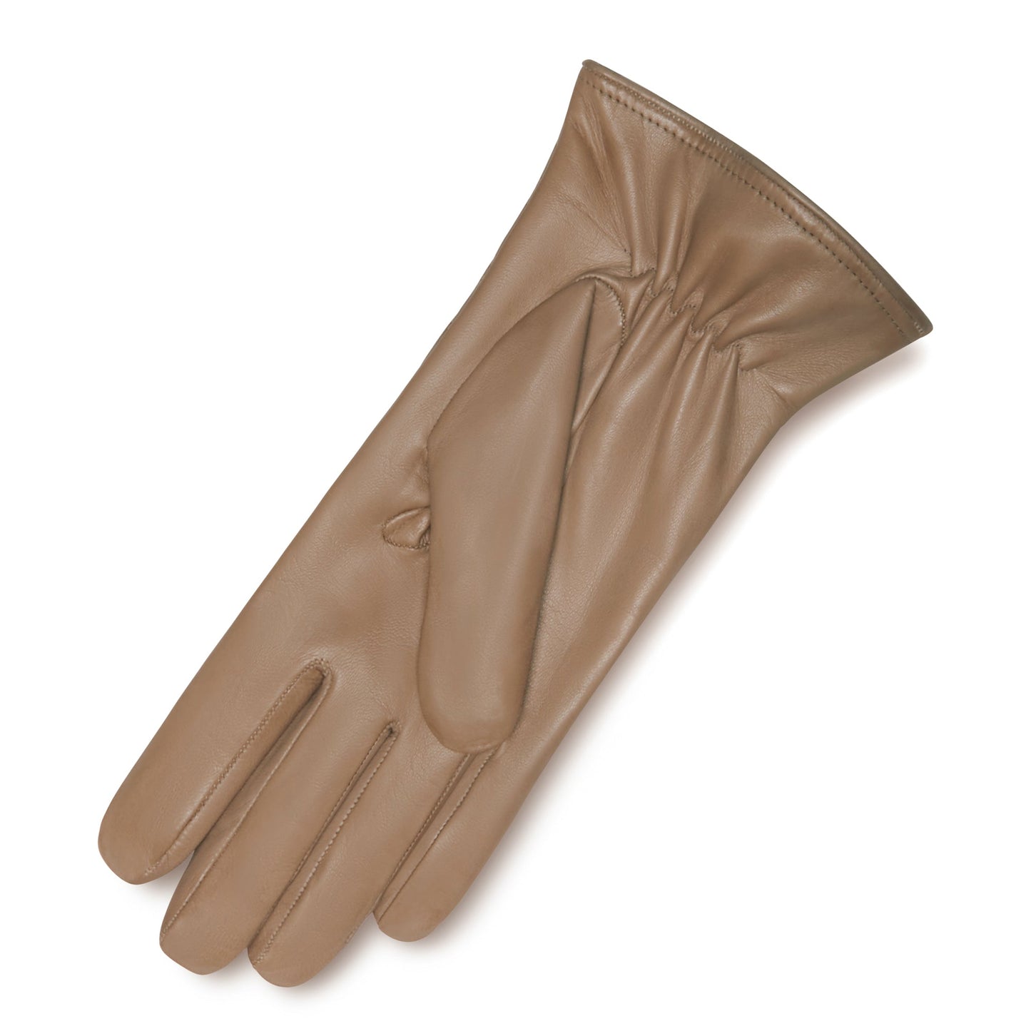 Honoré Rosette taupe goatskin leather gloves -  - Isabel Bernard