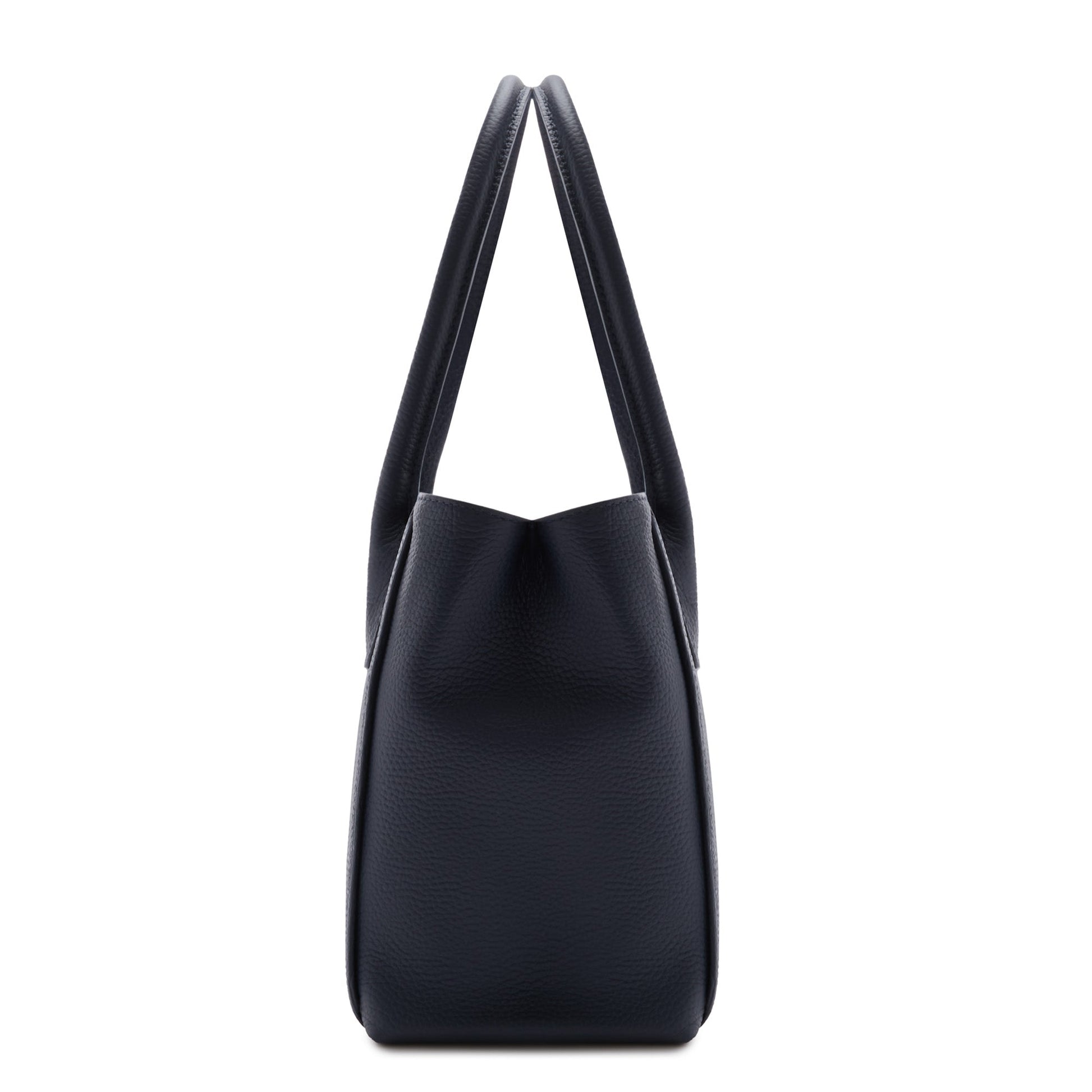 Honoré Cloe Midi blue calfskin leather handbag -  - Isabel Bernard