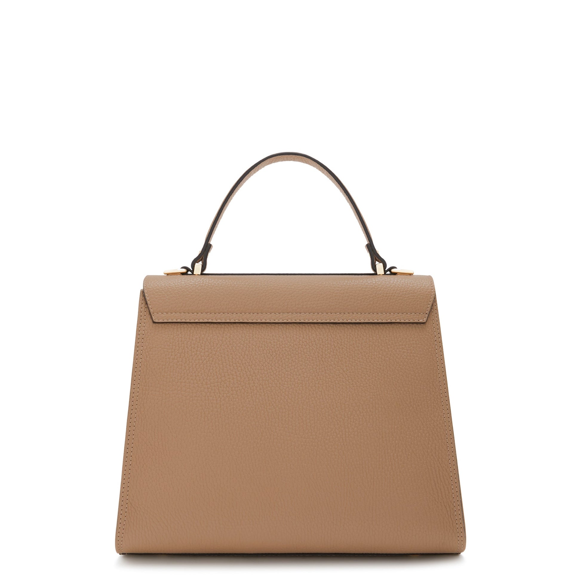 Femme Forte Simone Midi beige leather handbag calfskin leather -  - Isabel Bernard