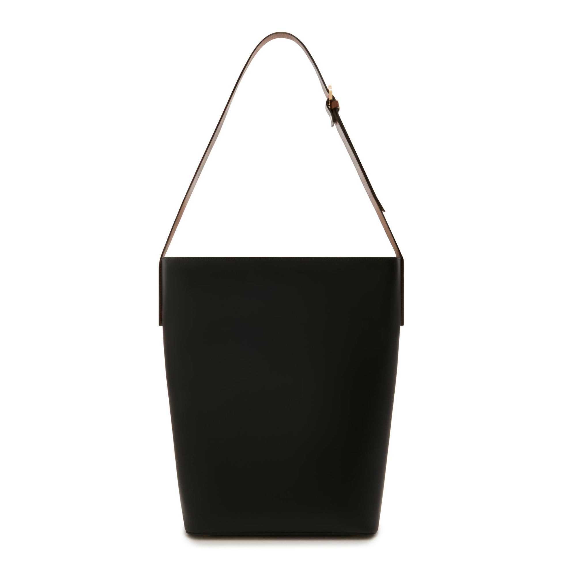 Honoré Flora black calfskin leather shoulder bag with laptop compartment -  - Isabel Bernard