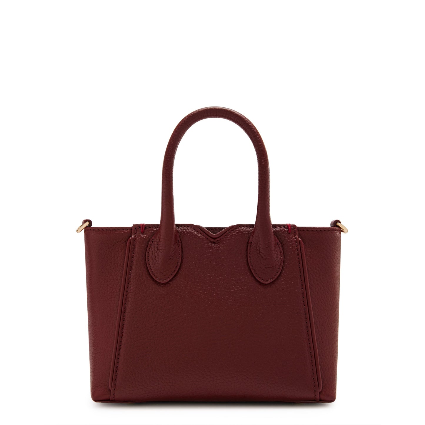 Honoré Cloe Mini bordeaux red calfskin leather handbag -  - Isabel Bernard