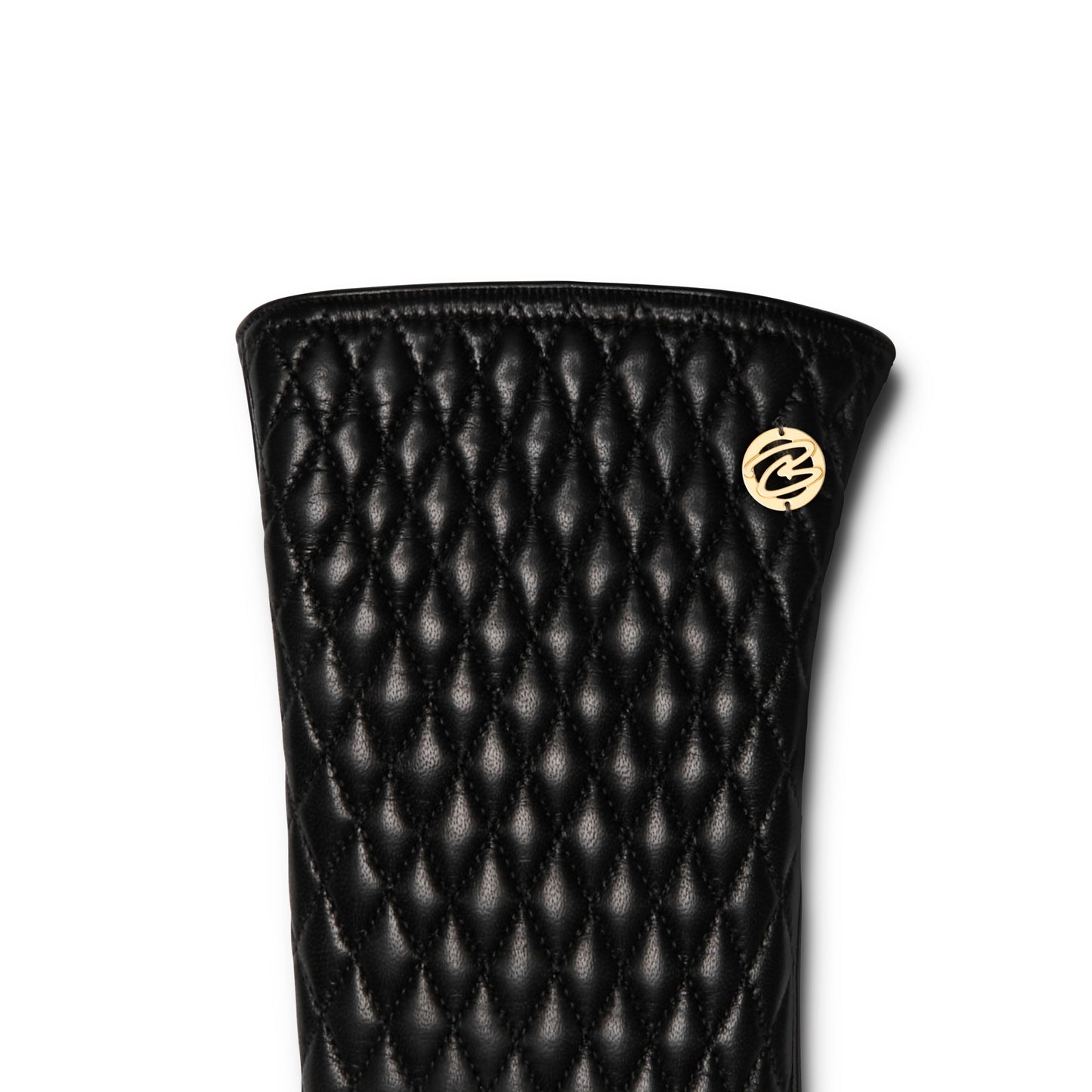 Honoré Rosette black goatskin leather gloves -  - Isabel Bernard