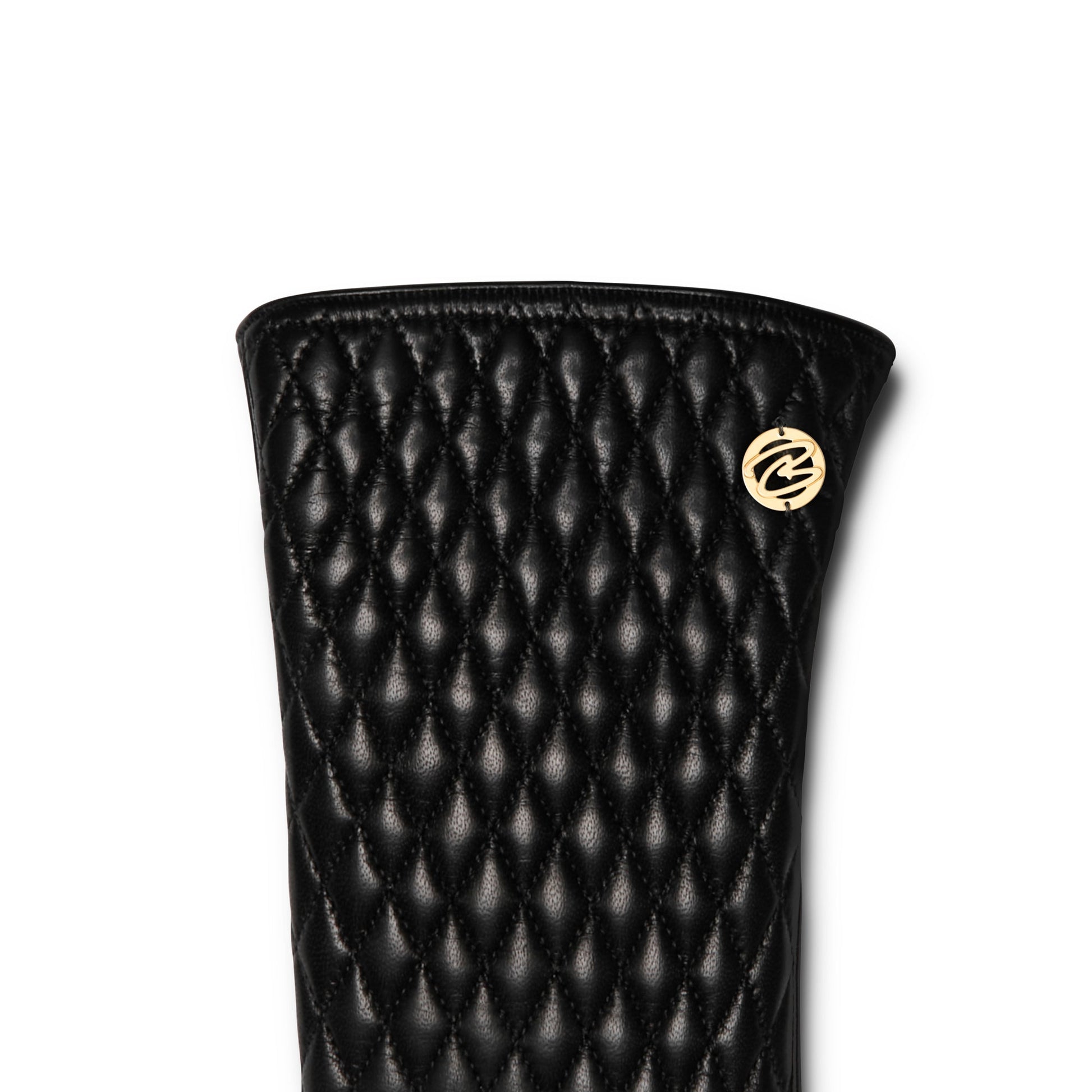 Honoré Rosette black goatskin leather gloves -  - Isabel Bernard