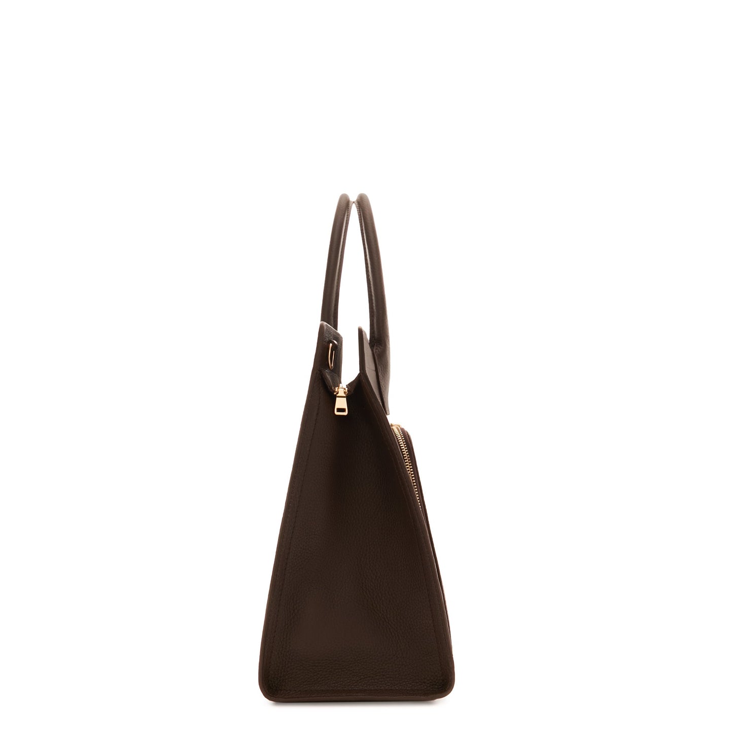 Honoré Nadine brown calfskin leather handbag with laptop compartment -  - Isabel Bernard