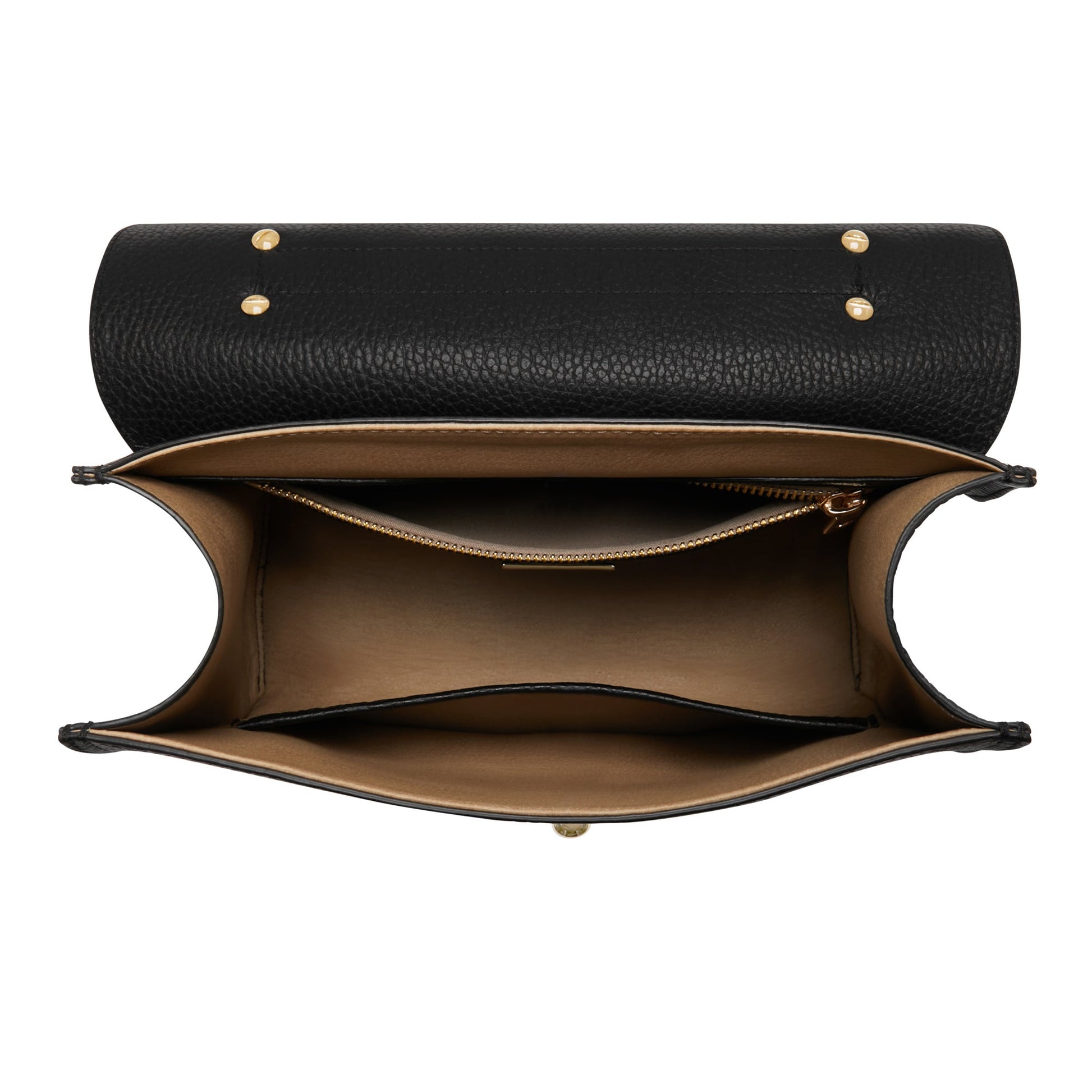 Femme Forte Simone Midi black leather handbag calfskin leather -  - Isabel Bernard