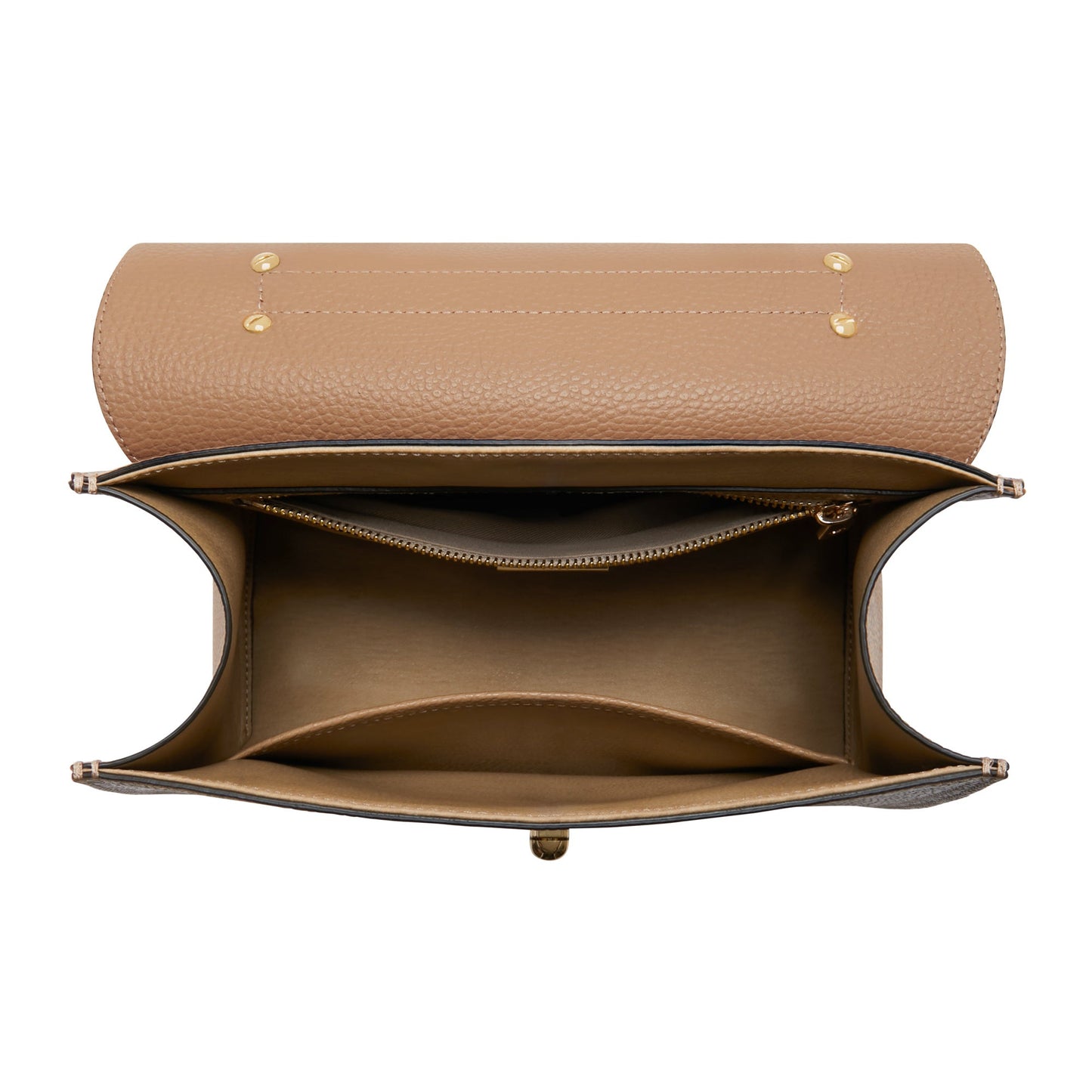 Femme Forte Simone Midi beige leather handbag calfskin leather -  - Isabel Bernard