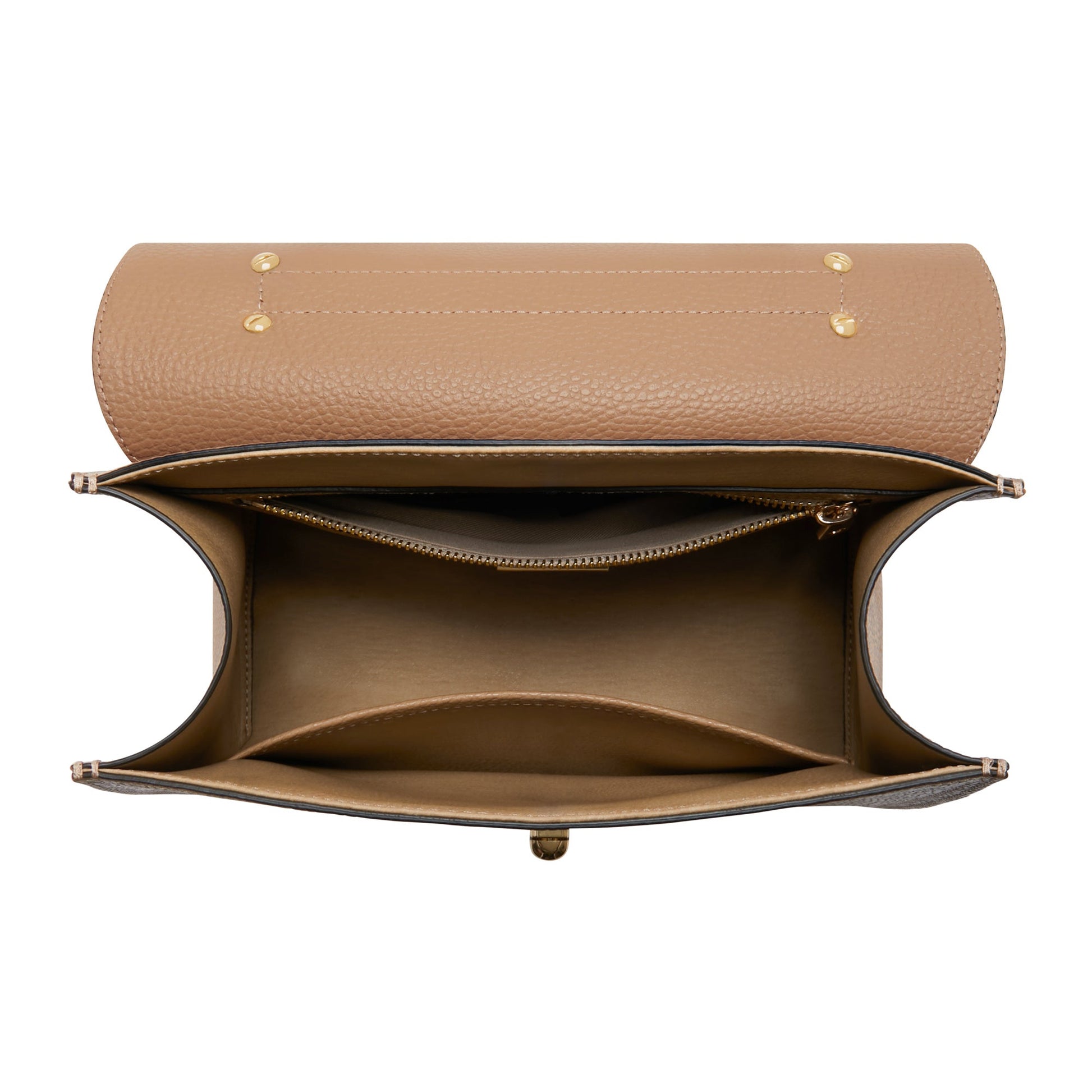 Femme Forte Simone Midi beige leather handbag calfskin leather -  - Isabel Bernard