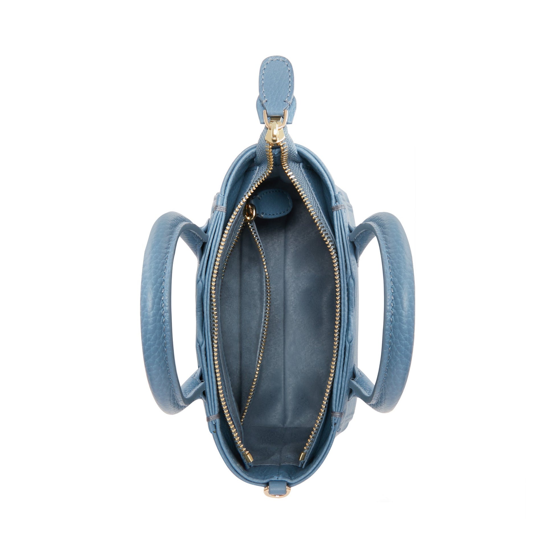 Honoré Cloe Mini blue calfskin leather handbag -  - Isabel Bernard